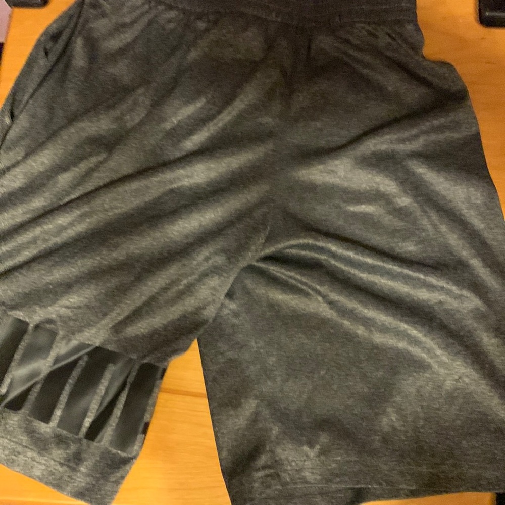 Black fleece puma shorts size med